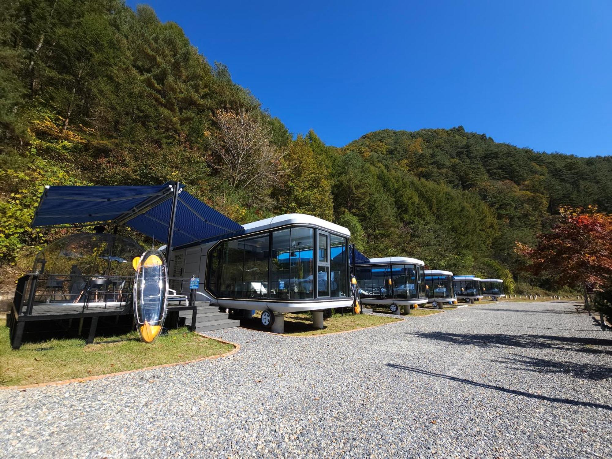 Galaxy X Hotel Type Caravan Glamping & Pension Pchjongčchang Exteriér fotografie