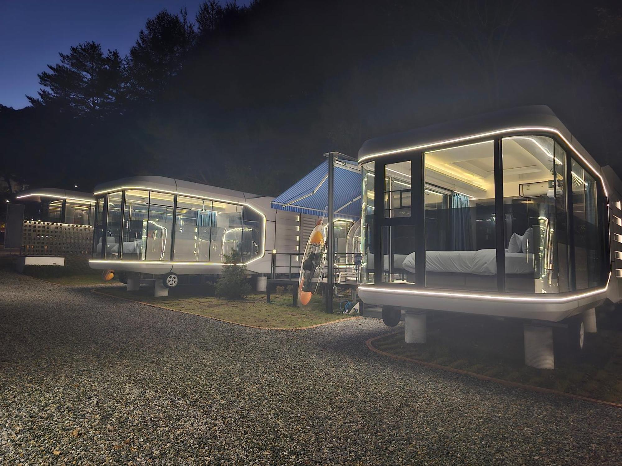 Galaxy X Hotel Type Caravan Glamping & Pension Pchjongčchang Exteriér fotografie