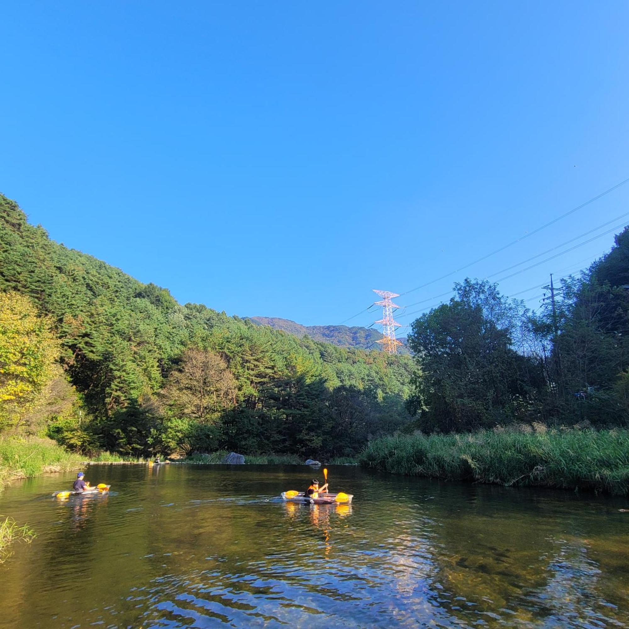 Galaxy X Hotel Type Caravan Glamping & Pension Pchjongčchang Exteriér fotografie