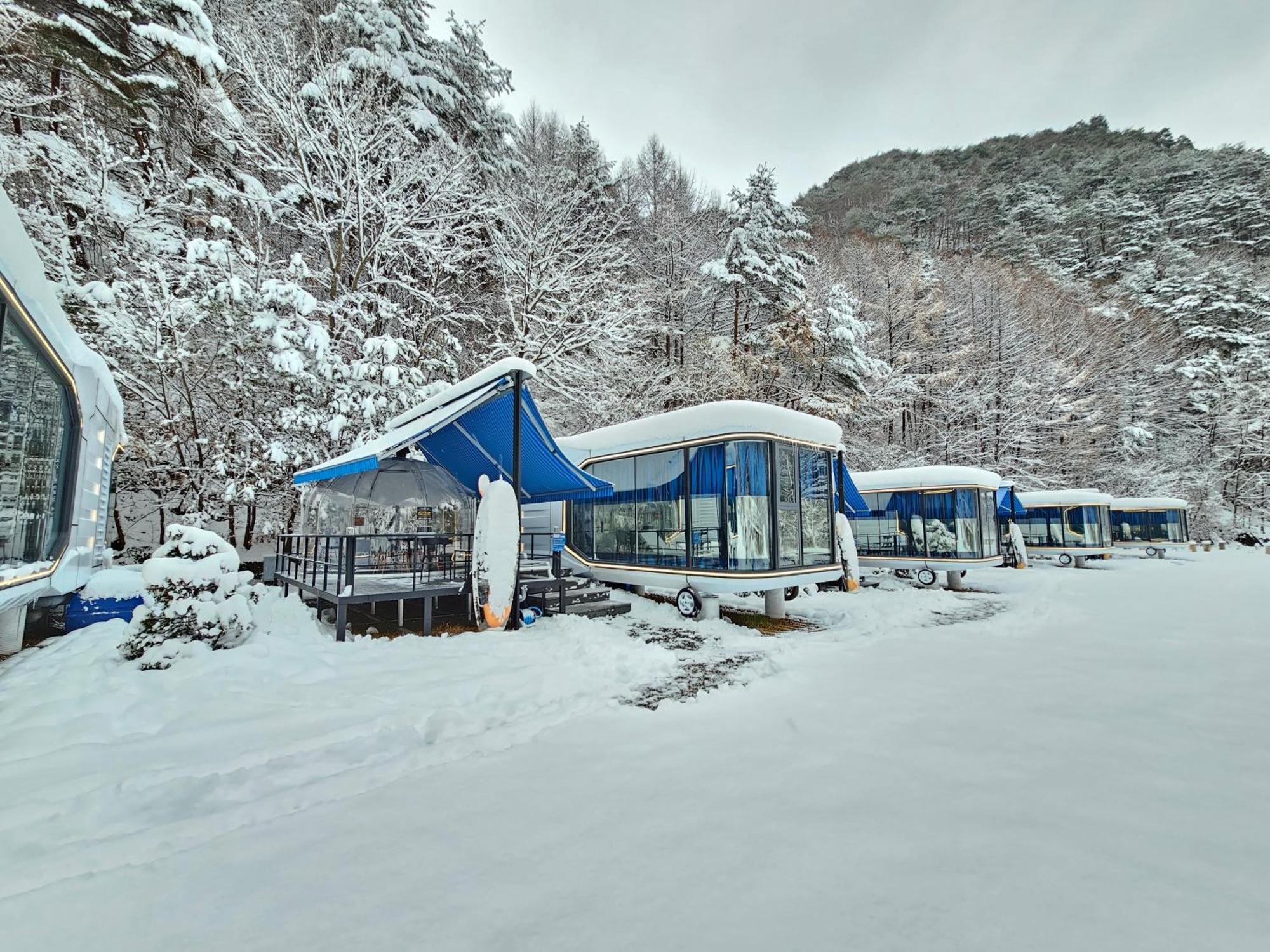 Galaxy X Hotel Type Caravan Glamping & Pension Pchjongčchang Exteriér fotografie